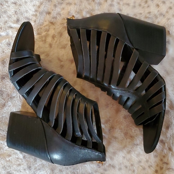 Isola black gladiator heeled sandals - Picture 3 of 10